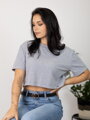 Bavlnený croptop v sivej farbe VSB LILLY 