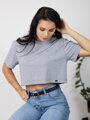 Bavlnený croptop v sivej farbe VSB LILLY 