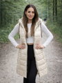 Trendy dámska športová vesta CREAM 