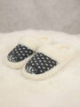 Úžasné papuče z ovčej vlny model 64 vločka seda nízke