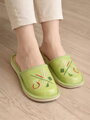 Dámske kožené papuče model 34 zelené 