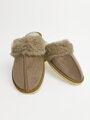 Zateplené zatvorené papuče s kožušinou model 112