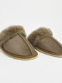 Zateplené zatvorené papuče s kožušinou model 112