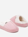 Zateplené dámske papučky v baby pink farbe C62-45