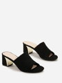 Dámske elegantné šľapky 77-507-38 BLACK 