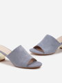 Jeansové dámske sandále s ozdobným detailom 77-507-51