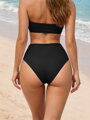 Dámske plavkové nohavičky s vysokým pásom VSB OMAN čierne
