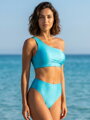 Dámske plavkové nohavičky s vysokým pásom VSB DUBAI tyrkys