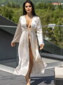 Satenové dámske kimono VSB KYLIE šampaň
