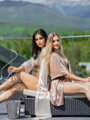 Satenové dámske kimono VSB KYLIE šampaň