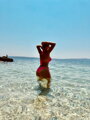 Dámske plavkové nohavičky VSB BALI neón-ružová