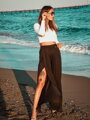 Damen Sommerhose VSB PALAZZO in Schwarz