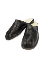 Pánské kožené papuče Model 16B černé