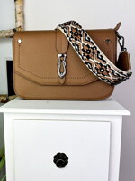 Dámska crossbody kabelka v hnedej farbe 