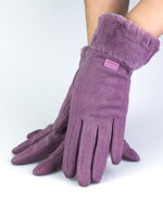 Dámske hrejivé rukavice na zimu fialové 