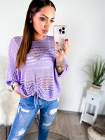 Dámsky voľný sveter PURPLE 