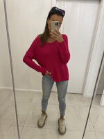 Pletený sveter V-CLASSIC SW05-20 ružový 