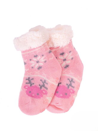 Termo ponožky Sobík pre bábätká ružové