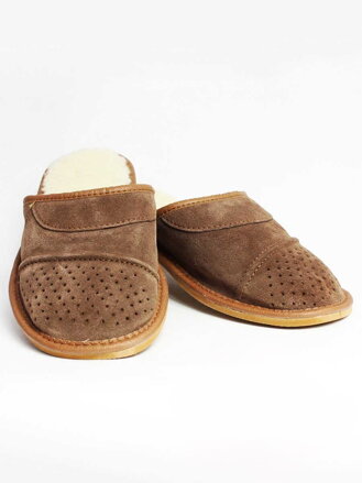 Pánske kožené papuče Model 6A