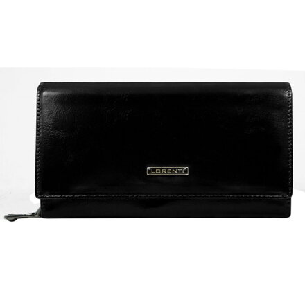 Dámska kožená peňaženka Lorenti 76111-NYC čierna