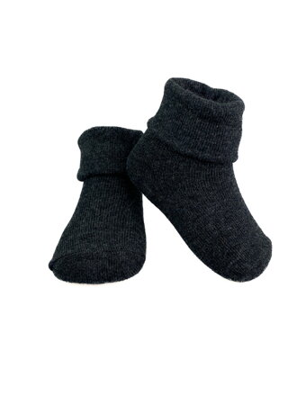 Dětské ponožky v tmavě-šedé barvě