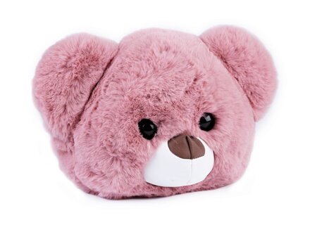 Detská kožušinová kabelka medvedík ružový 770954