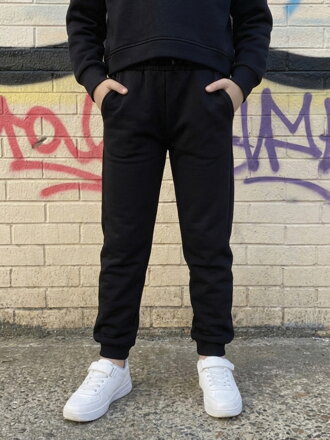 Detské čierne zateplené tepláky VSB IWY