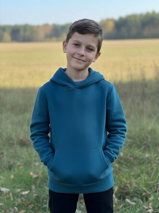 Detská zateplená mikina VSB KIDS azúr 