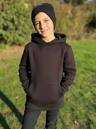 Detská čierna zateplená mikina VSB KIDS