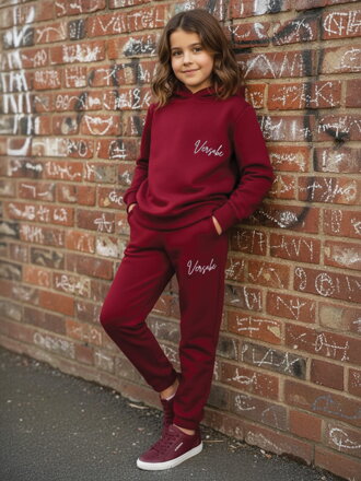 Detská tepláková VSB SIDE bordová súprava