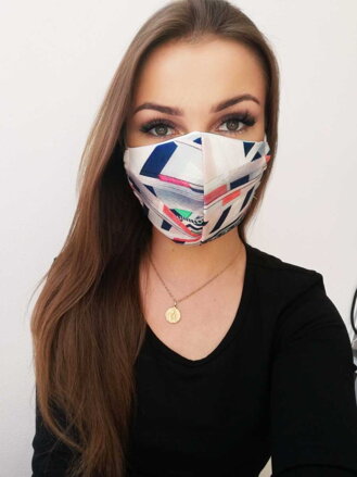 Športová maska farebná s vymeniteľným filtrom (fp2) SPORT 1