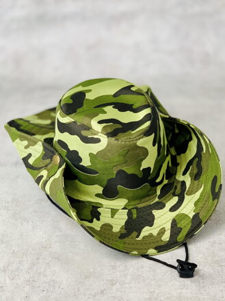 Pánsky maskačový klobúk A-31 zelený 