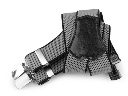 Traky dĺžka 120 cm šírka 3,5 cm šedé vzor 650265