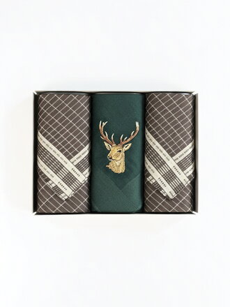 Pánske vreckovky pre poľovníka v darčekovom balení 