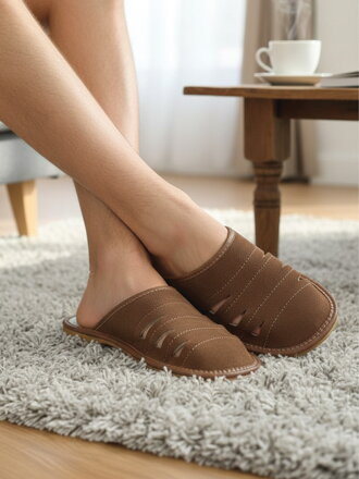 Pánske kožené papuče Model 5A