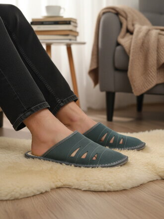 Pánske kožené papuče Model 5B