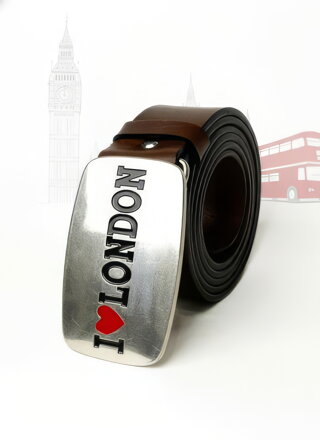 Kožený pánsky opasok LONDON 3,7cm