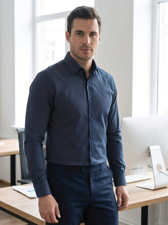 Luxusná pánska bavlnená košeľa VSB1721