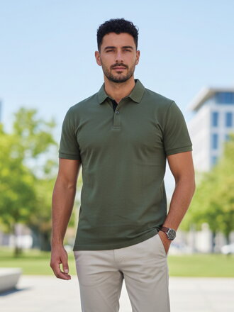 Pánske POLO tričko VSB VUGO v zelenej farbe 