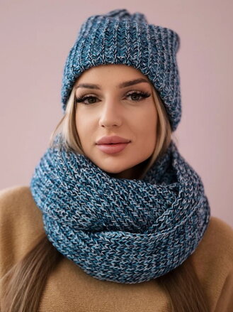 Štýlový set šál + čiapka MERRY K202 