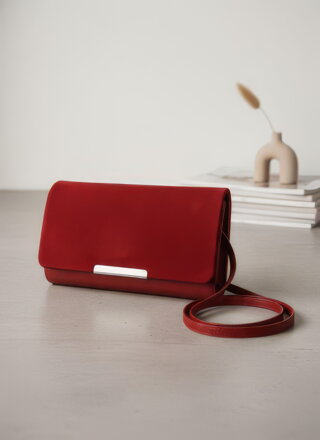 Listová červená kabelka  Listová červená kabelka