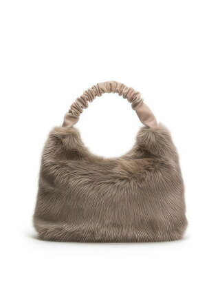 Dámska kabelka hnedá huňatá Dámska kabelka hnedá huňatá