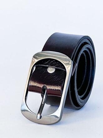 Dámský kožený pásek DM-3,5-24-016 lesklý bordó