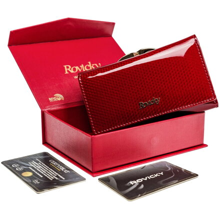 Praktická dámska peňaženka ROVICKY 8810-SBRN červená