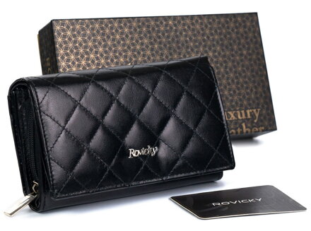 Trendy dámska peňaženka ROVICKY  R-RD-21-GCL-Q black 