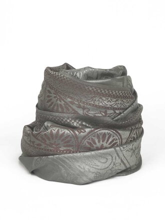 Dámský šátek z pašmínu šedý s odlesky