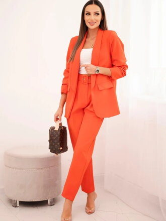 Dámsky elegantný komplet 80172K ORANGE