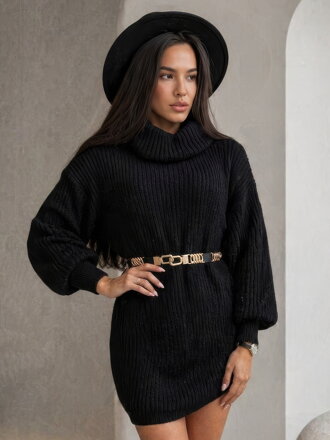 Dámsky predlžený sveter MFY čierny