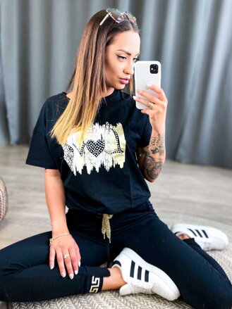 Dámske tričko LOVE MFY čierne