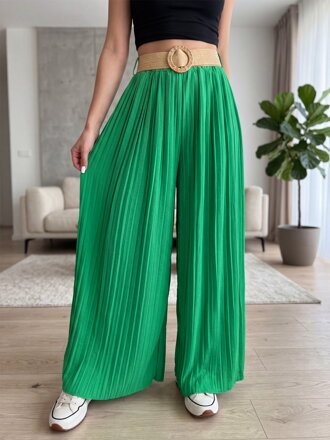 Plisované volné nohavice GREEN 